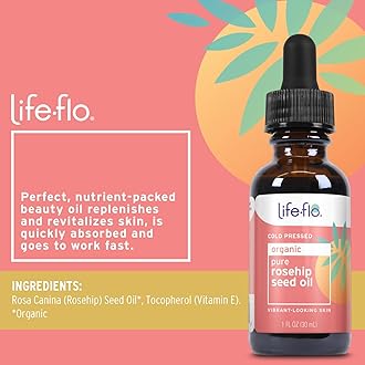 Life-Flo Pure Rosehip Seed Oil | Certified Organic & Cold Pressed | Authentic Rose Hip Oil for Face & Skin Restoration | Dry & Non-Greasy | 1oz