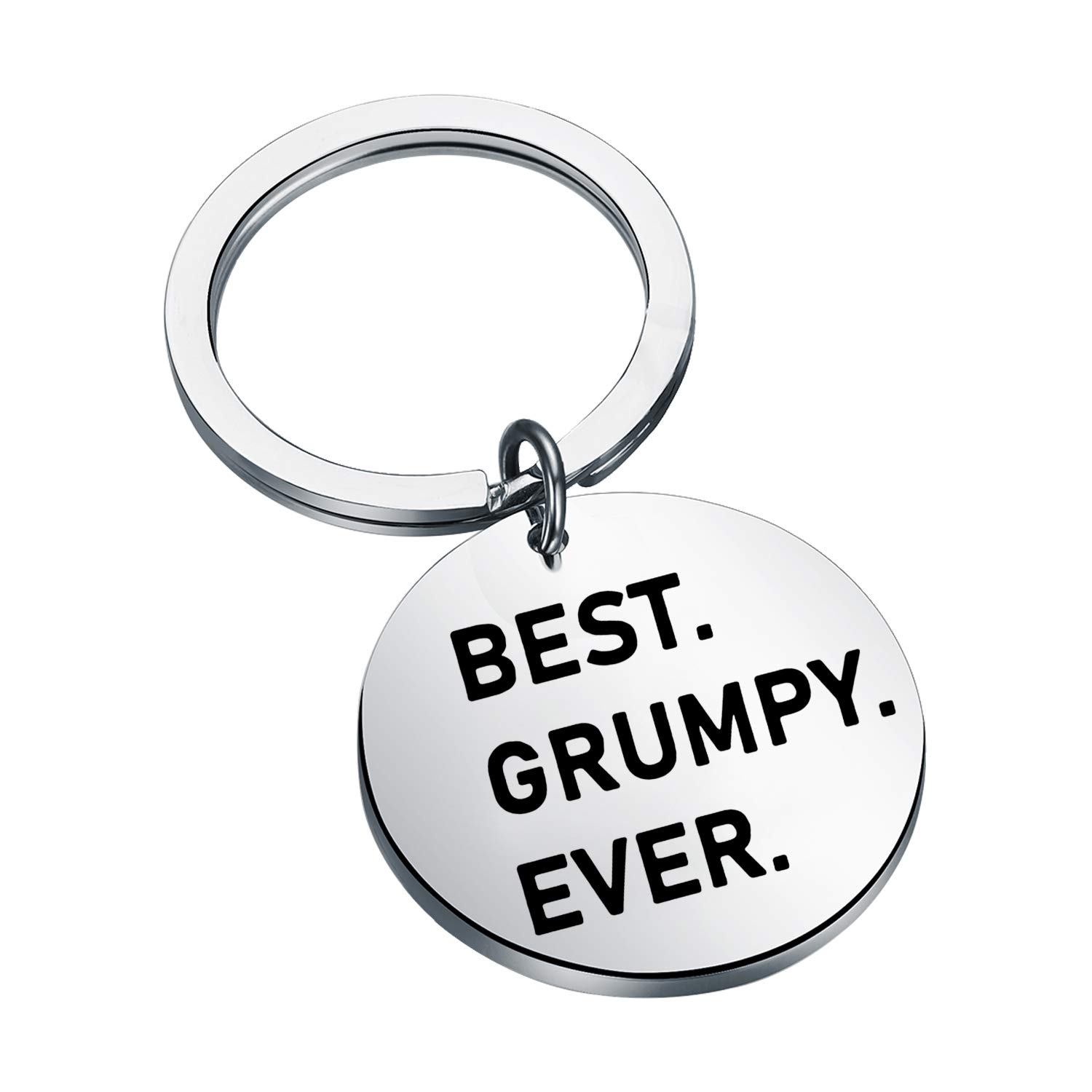 CENWA Grumpy Gifts Grumpy Birthday Gift Best Grumpy Ever Keychain Funny Grandpa Gift
