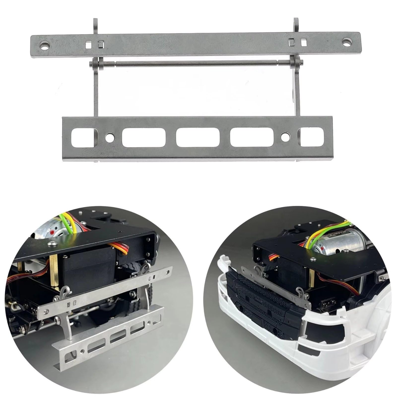 Compatibile Con Tamiya Per Scania 770S 1/14 RC Camion Trattore Rimorchio Parti Upgrade Cerniera Ribaltamento Cabina Staffa Anteriore Metallo Accessori