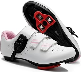 Cycling Shoes for Men Women Compatible with Peloton Bike, Indoor Spin Shoes with Pre-Installed