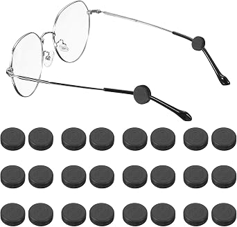 Glasses Ear Grip, Eye Glasses Silicone Ear Grippers Eyeglasses Holder Round Anti-Slip Grip HooksTemple - Retainer
