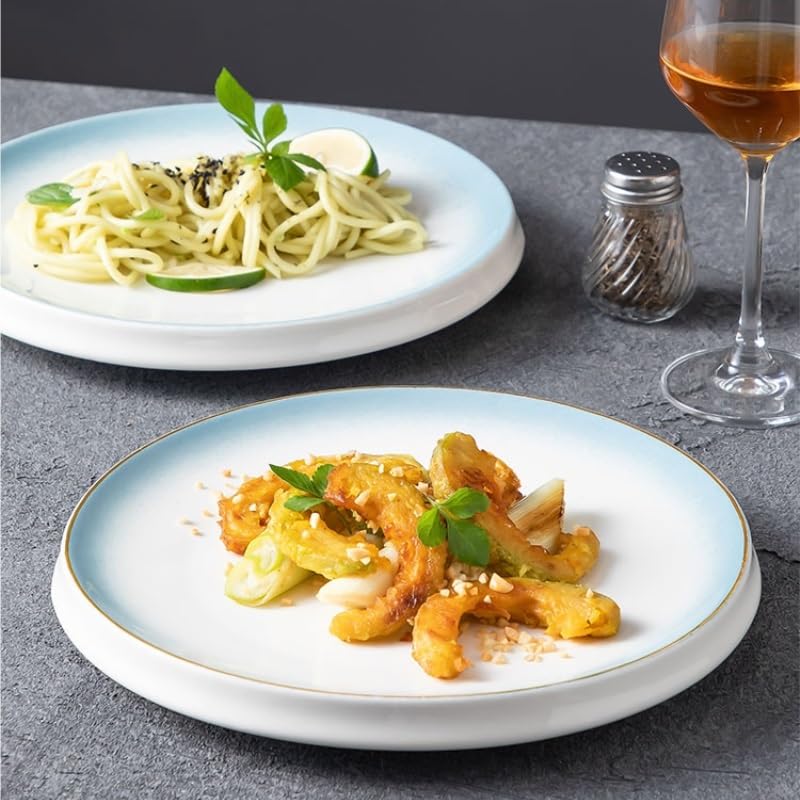 Talerz obiadowy Talerze Talerze obiadowe Domowe Ceramiczne Kreatywne Talerze obiadowe Restauracja Talerze Do Zupy Głębokie Okrągłe Talerze Talerze Sałatkowe Talerze Talerze Półmisek Talerze Do