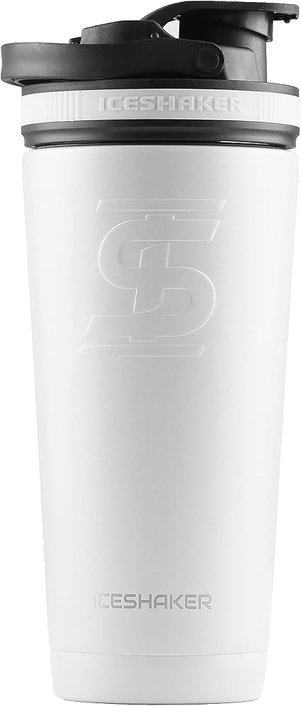 Amazon Com Ice Shaker Stainless Steel Insulated Water Bottle Protein Mixing Cup As Seen On Shark Tank Gronk Shaker White 26oz Home Kitchen Amazon Com Ice Shaker Stainless Steel Insulated Water Bottle Protein Mixing Cup As Seen On Shark Tank Gronk Shaker White 26oz Home Kitchen
