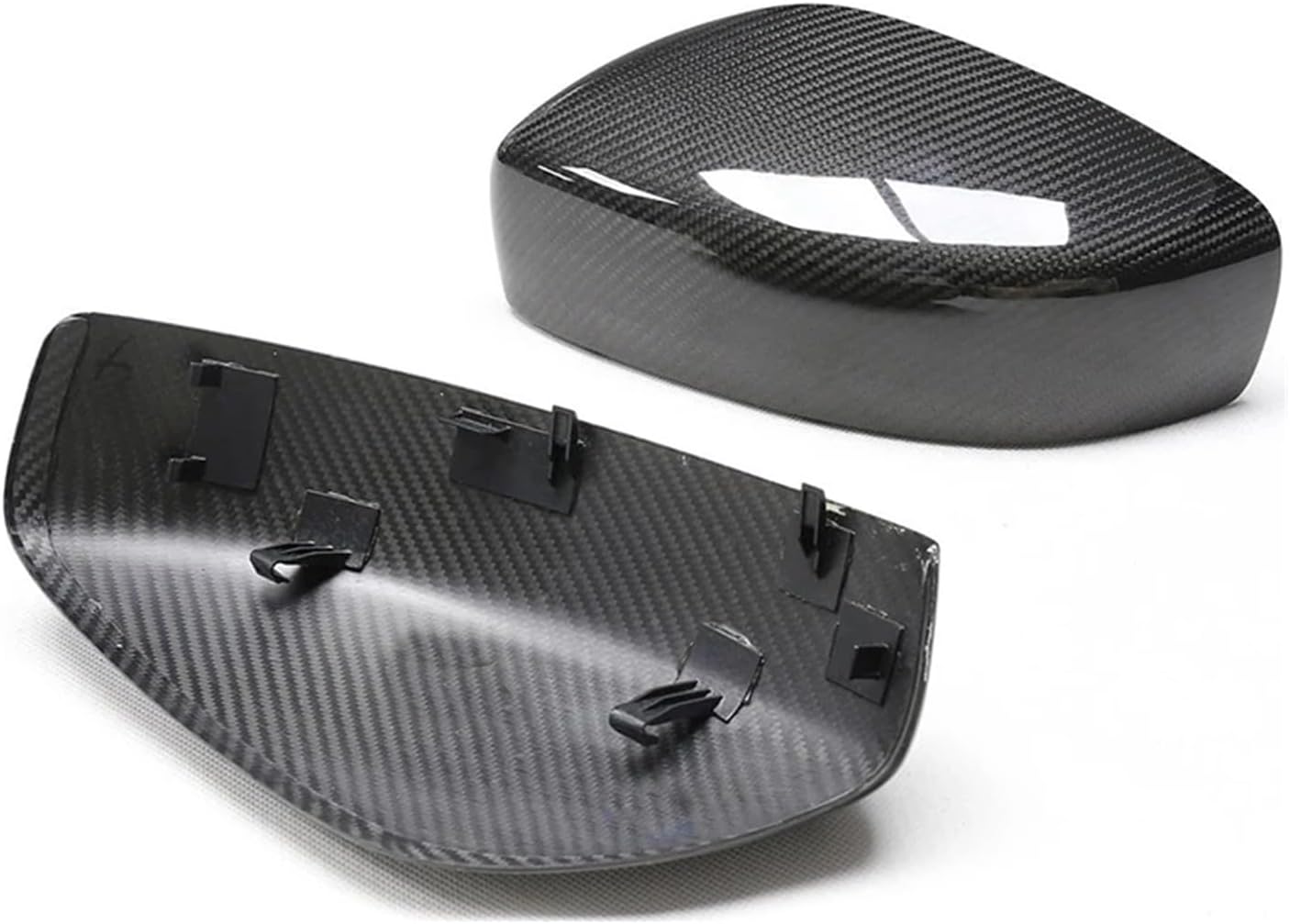 Replacement/Add On Dry Carbon Fiber Compatible with Infiniti G Series G25 G37 Coupe 09 10 11 12 13 14 Body Side Rearview Mirror Cover (Color : Dry Carbon Replace)