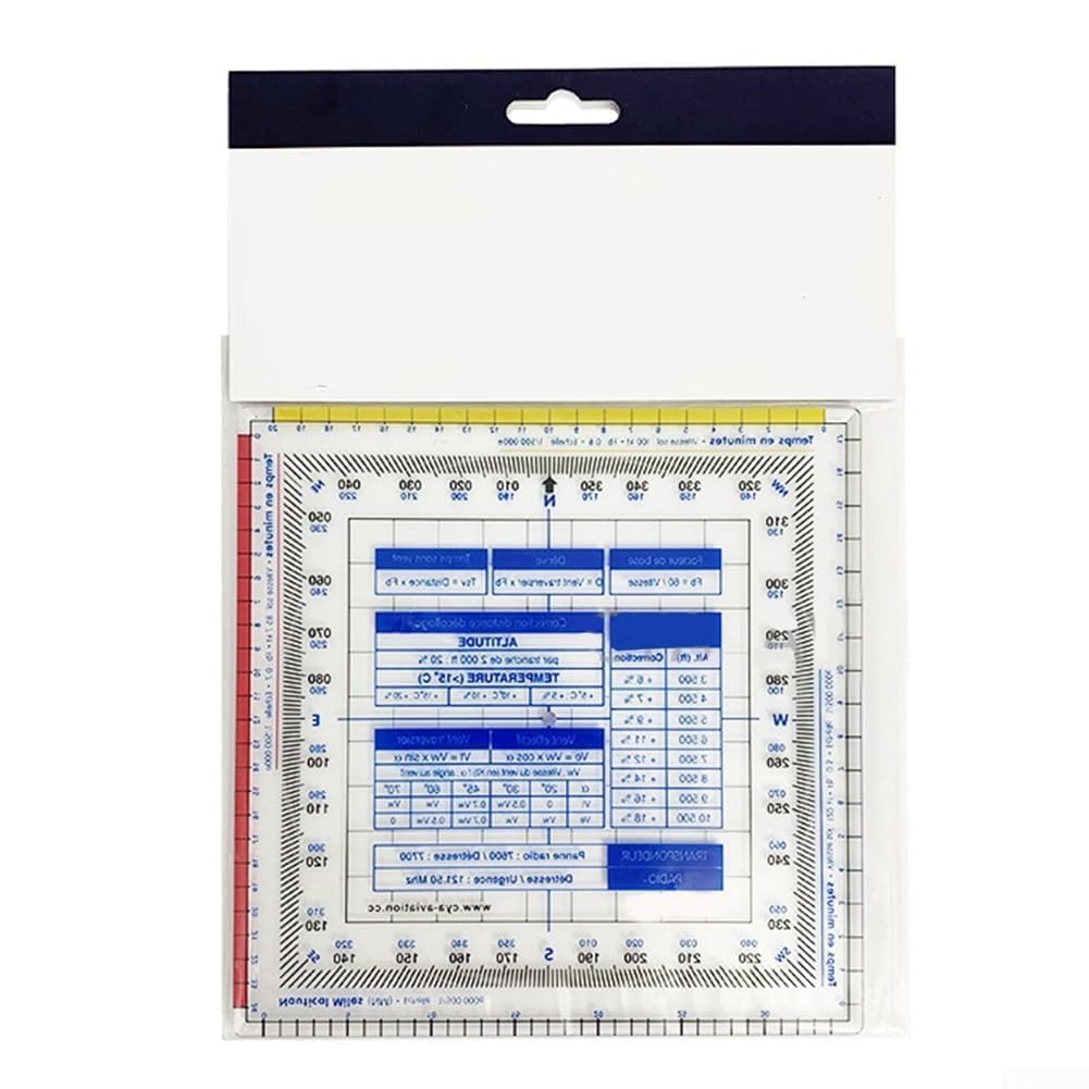 Règle de Navigation aéronautique, rapporteur, tracé de Carte, Outil de Mesure pour étudiants, Pilotes, navigateurs, étalonnage précis, Règle de Vol en Plastique