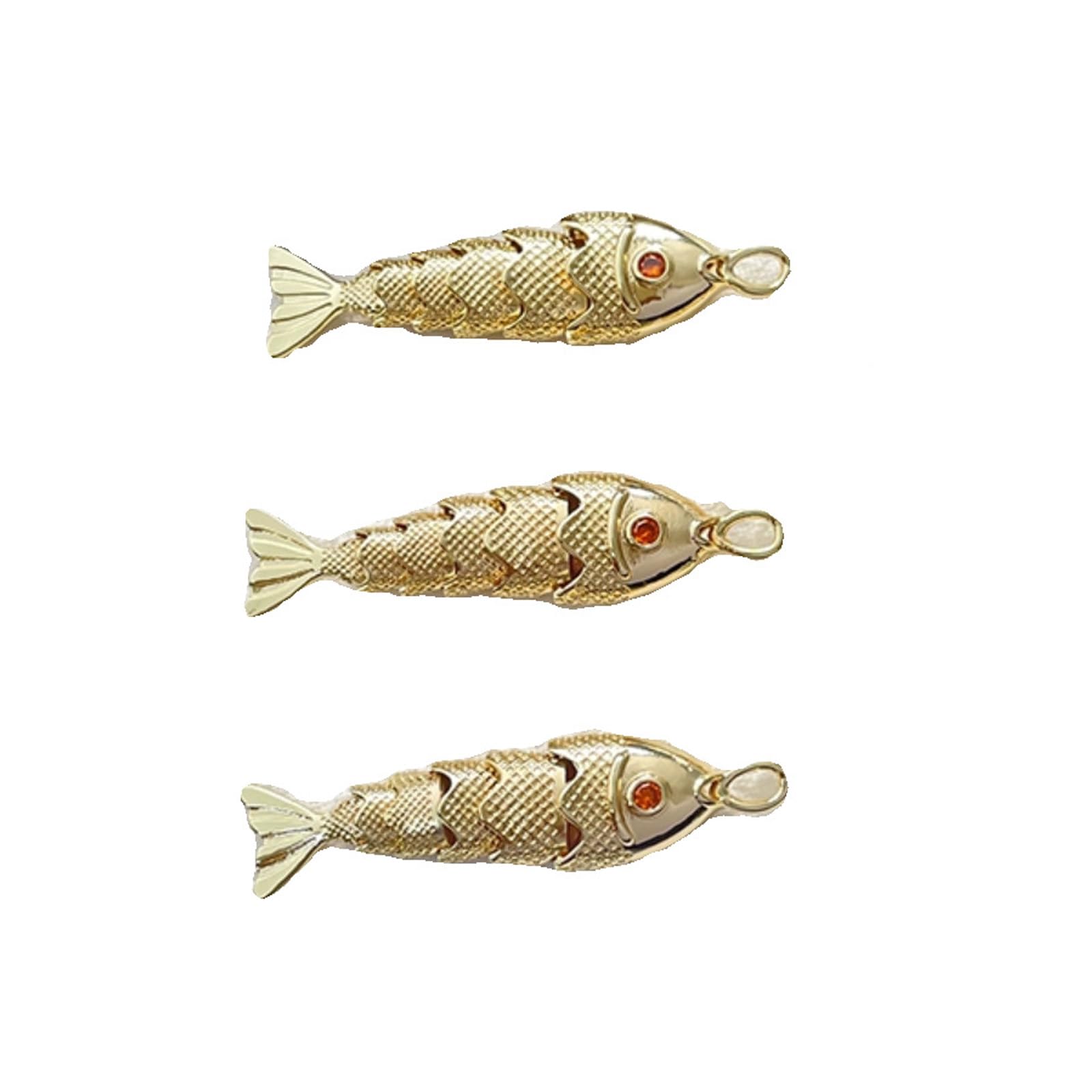 Kalttoy Multicolor Geometrics Fish Alloy Pendant Jewelry Crafting Supplies For Necklace Bracelets Earring Accessories Creation Artistics Geometrics Fish Charm