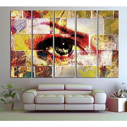 Tableau sur toile Abstract Eye №839 pour sublimer votre salon contemporain