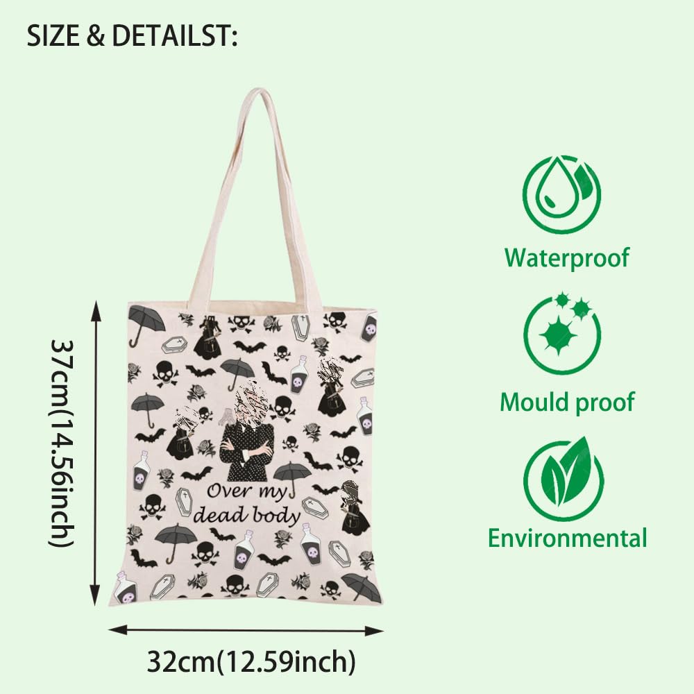 FOTAP TV Show Inspired Makeup Bag TV Show Movie Merch Cosmetic Bag AD Fans Gift Over my dead body Makeup Bag (dead body tote)