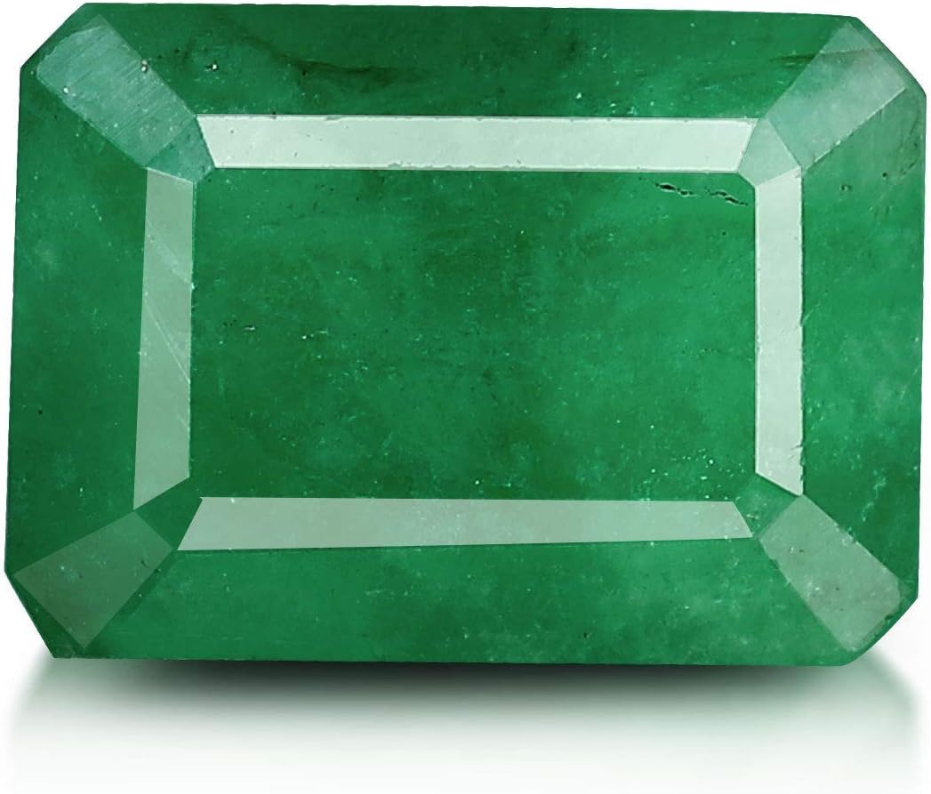 LMDPRAJAPATIS 7.32 Carat-Emerald Lab/Certified Panna Green Loose Gemstone