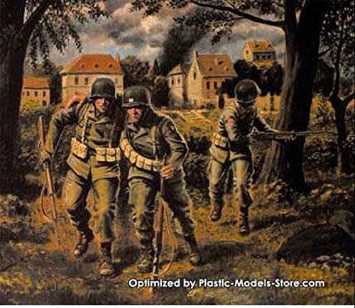 Maquette Paratroopers US 1944 Airborne WWII figurines 1/35 Master Box