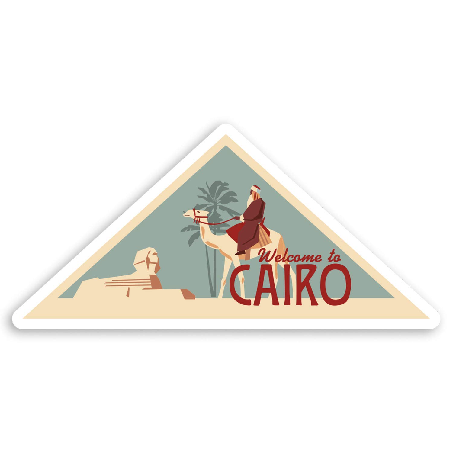 2 x 10cm Cairo Egypt Vinyl Stickers - Pyramid Luggage Laptop Sticker #20889 (10cm Wide)