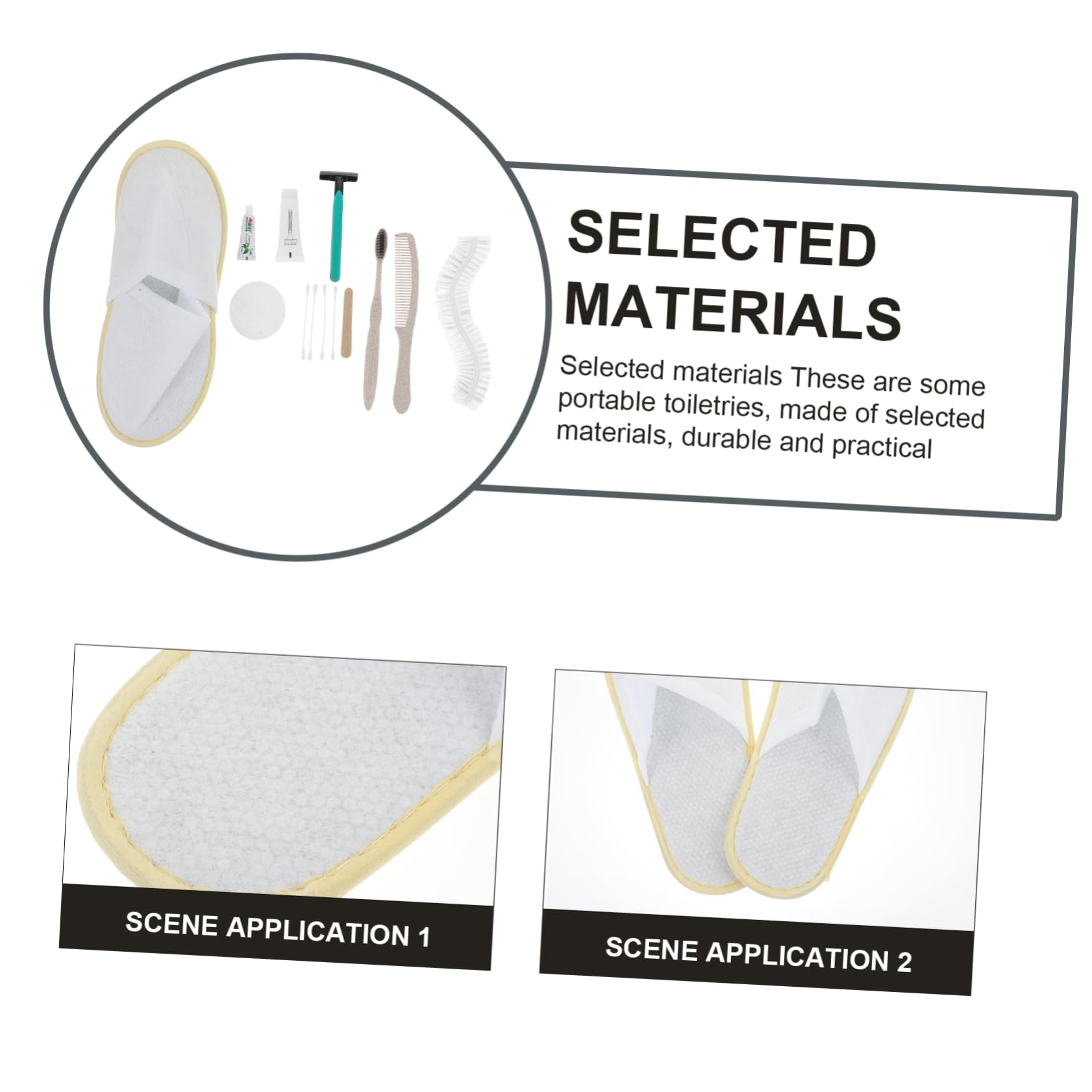 BESTYASH Universal Basic Kit Hotel Room Supplies Set Disposable Travel Toiletries for Men Women for Travel Business Random