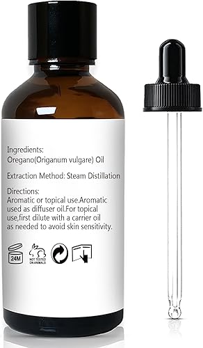 Miniatura 2 de Aceite esencial de orégano de 1 onza Aceite de orégano 100% puro y natural para piel, difusor, masaje y aromaterapia, 1 onza líquida