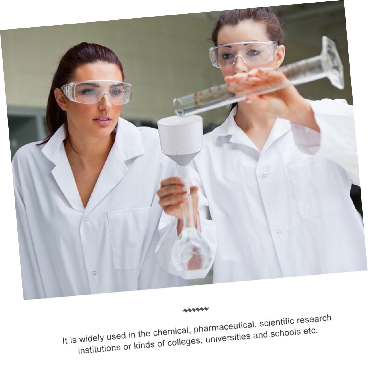 Unomor 2sets Wide Funnel Filter Funnel Labs Prop for Filling Bottles Acid Alkali Resistant 2pcs*2