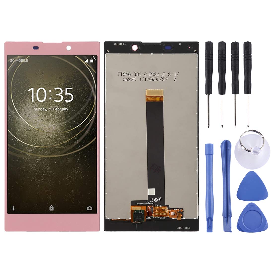 Numériseur et écran LCD pour Sony Xperia L2 Rose Gold complet