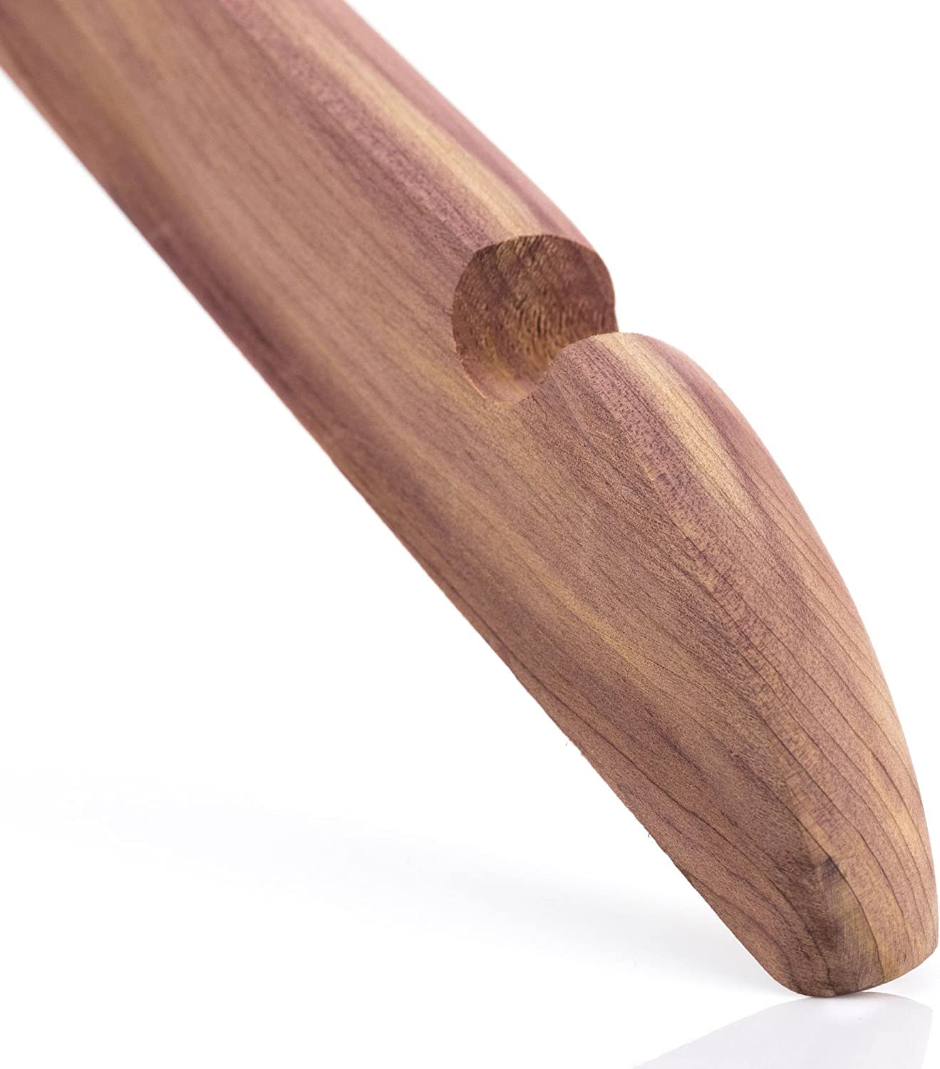 Hangerworld - 10 Grucce in legno di cedro per giacche - 44 cm