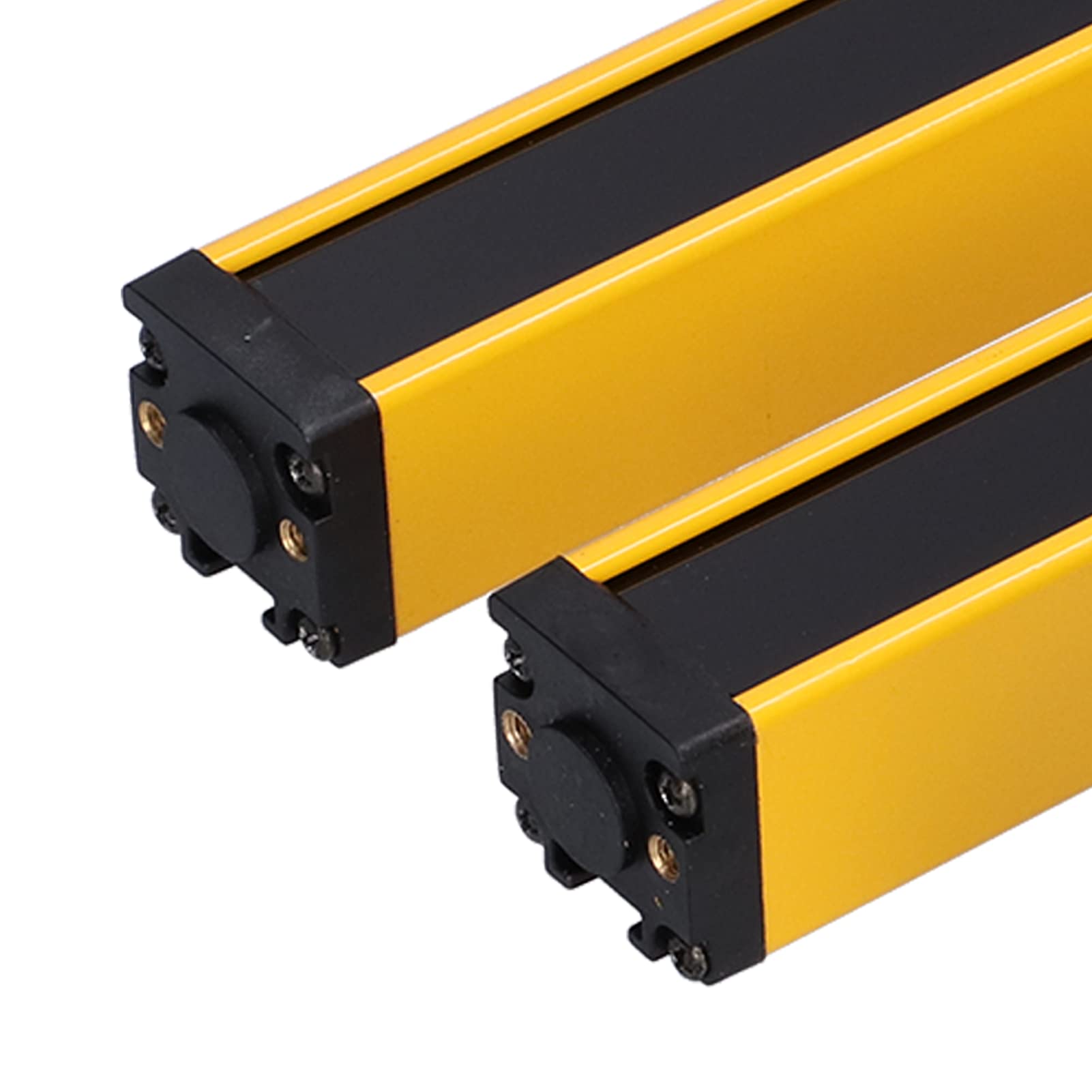 Jeanoko Dispositivo de Rejilla con Sensor Infrarrojo de Cortina de Luz de Seguridad con Señal de Alarma para Protección de Maquinaria Material de Aleación de Aluminio 2 Unidades