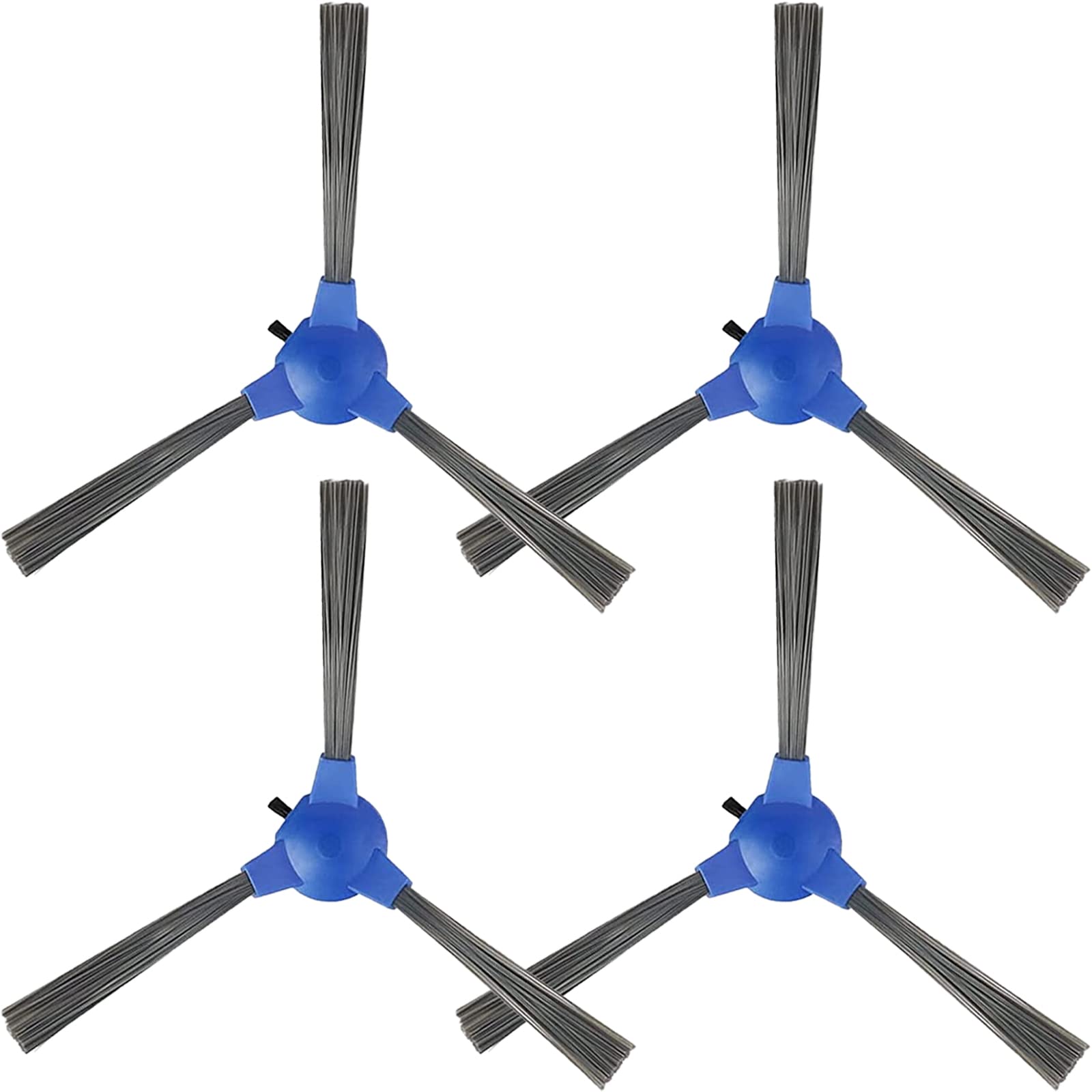 QHYDZ Replacement Side Brushes - 4 Pack Replacement Parts Side Brush for RoboVac 11S, 11S MAX, 30, 30C, 30C MAX, 15C, 15C MAX, G10, G30, G30 Edge, G30 Hybrid, G20, G40, G40 Hybrid - Blue & Black