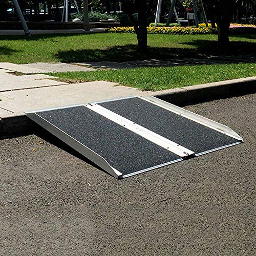 MZTYH Rollstuhlrampe Faltung X1, Auffahrrampe Koffer Rampen Leichte Mobile Roller Mit Rutschfester OberfläChe Tragen… – Bild 3