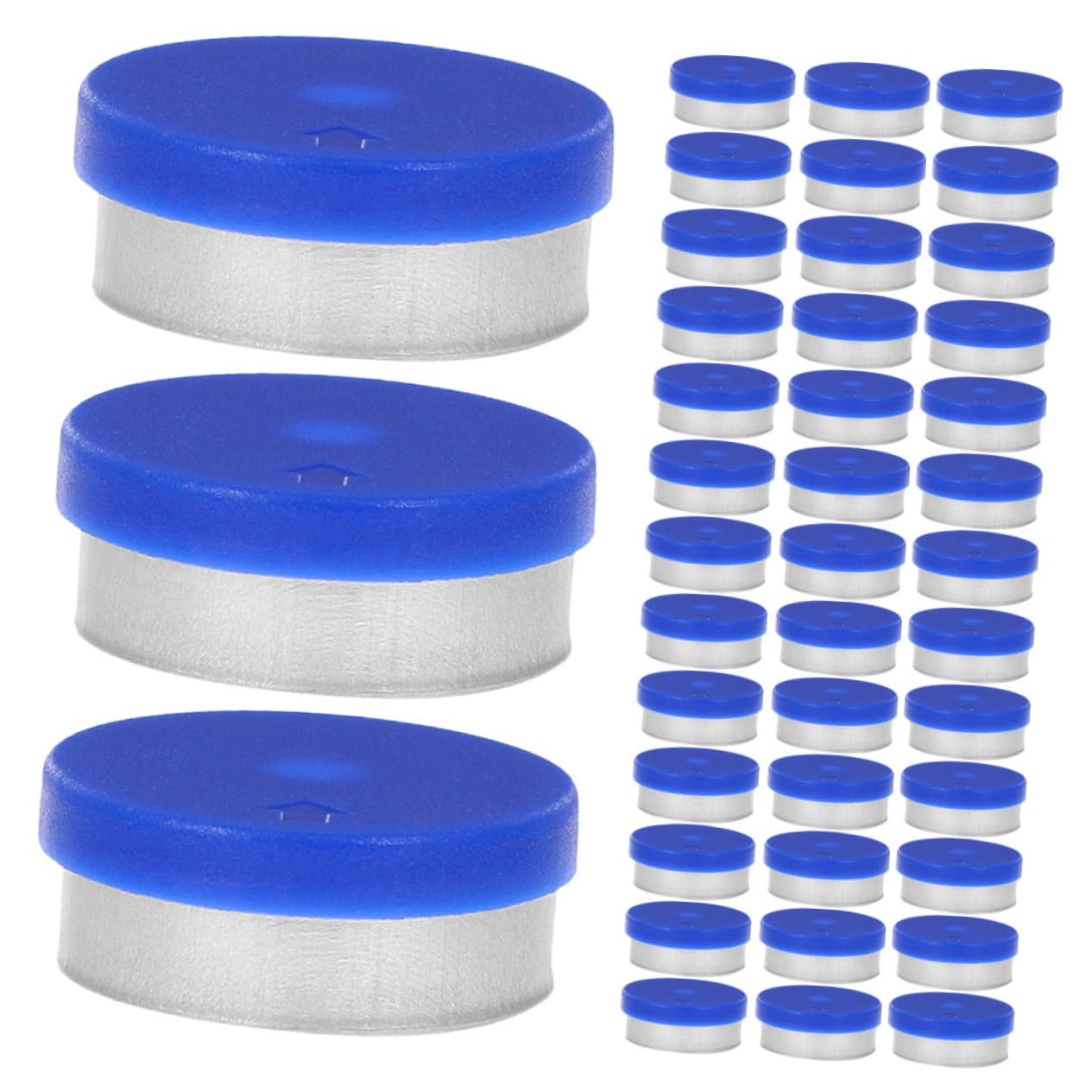 SOLUSTRE 200pcs -up Bottle Caps Aluminum Plastic Material Excellent Sealing Easy Install Caps for Bottles