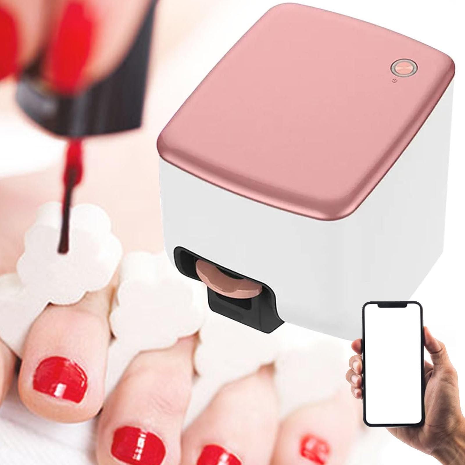 Stampante Portatile Intelligente per Nail Art - Stampante Digitale Mobile per Nail Art - Macchina 3D di qualità Professionale con 4800 Dpi | Studio di Manicure Professionale E Domestico