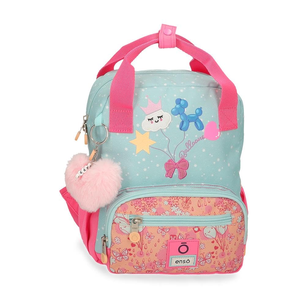 EnsoBalloons Multicoloured Backpack 23 x 28 x 10 cm Polyester 6.44L, Multicoloured, One Size, Backpack, Multicoloured, One Size, Backpack