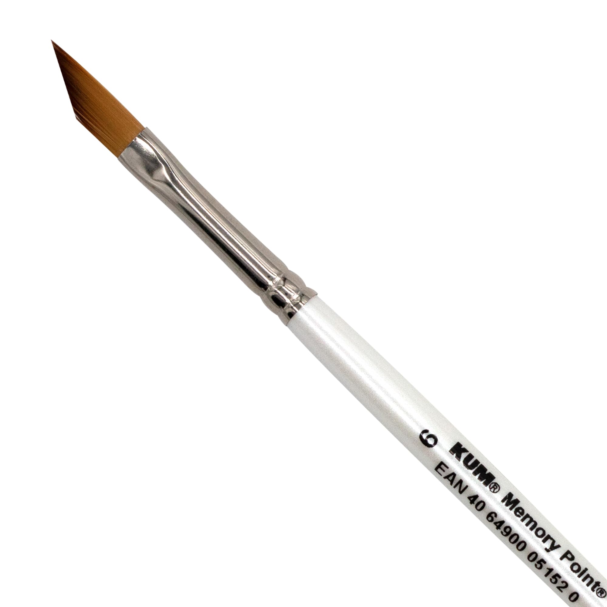 KUM - Pinceau aquarelle Memory Point biseauté, taille 6