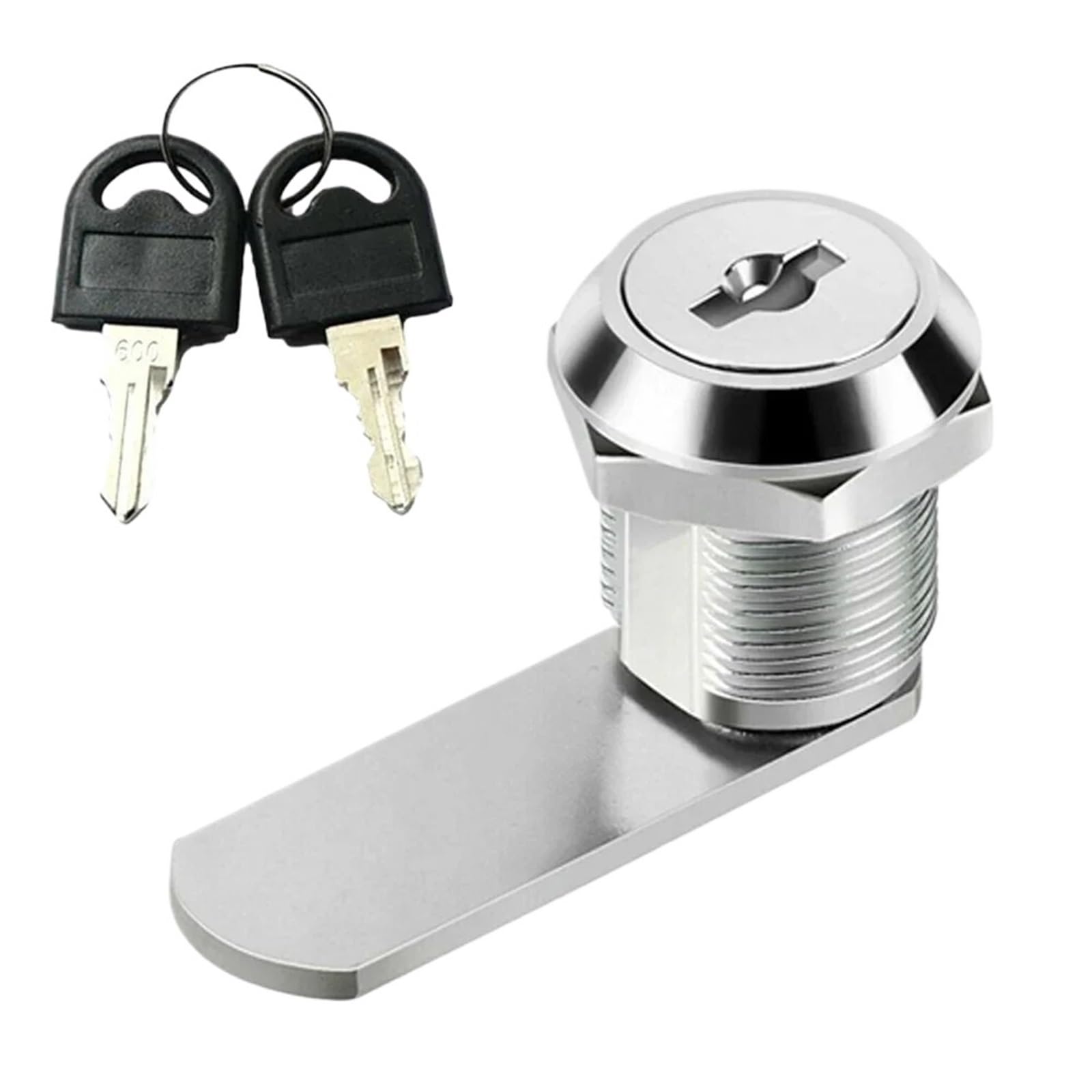 Dsfihjo 20Mm Mailbox Lock Drawer Cabinet Lock Single Opening 16Mm/20Mm/25Mm/30Mm Cam Mail Box Locker Replacment Sliver(20Mm)