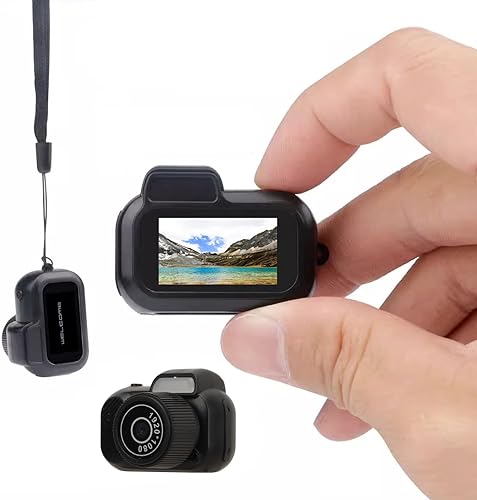 Mini llavero de cámara, 1080P 2MP Mini Pulgar tamaño de la cámara, videocámara micro videocámara, con duración de la batería de 100 minutos, para