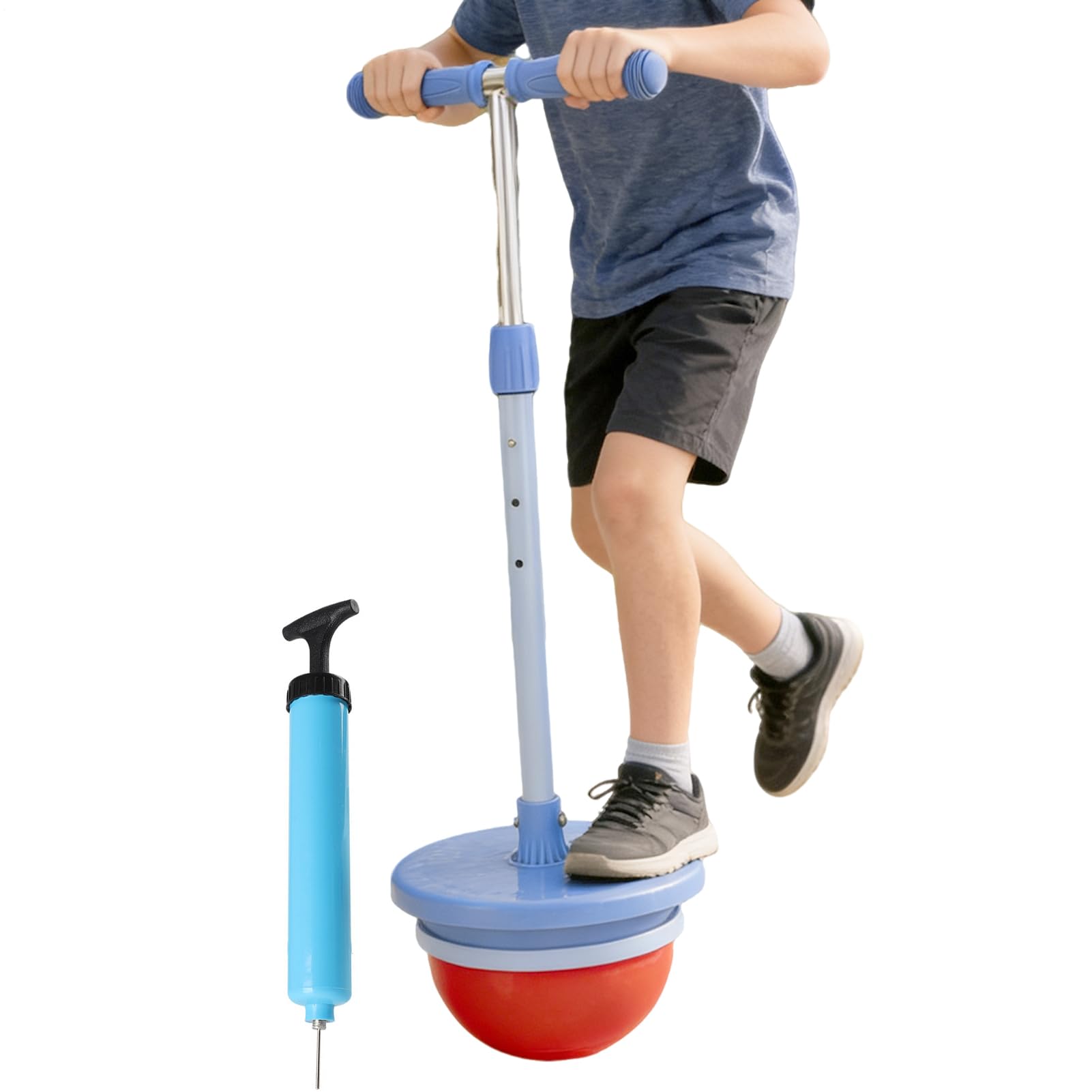 Hüpfball Für Kinder Balance-Stab Mit Griff Für Hüpfer | Verstellbarer Ball Für Outdoor Spiel für Kinder Jugendliche Outdoor Indoor Weihnachten Geburtstag Geschenk