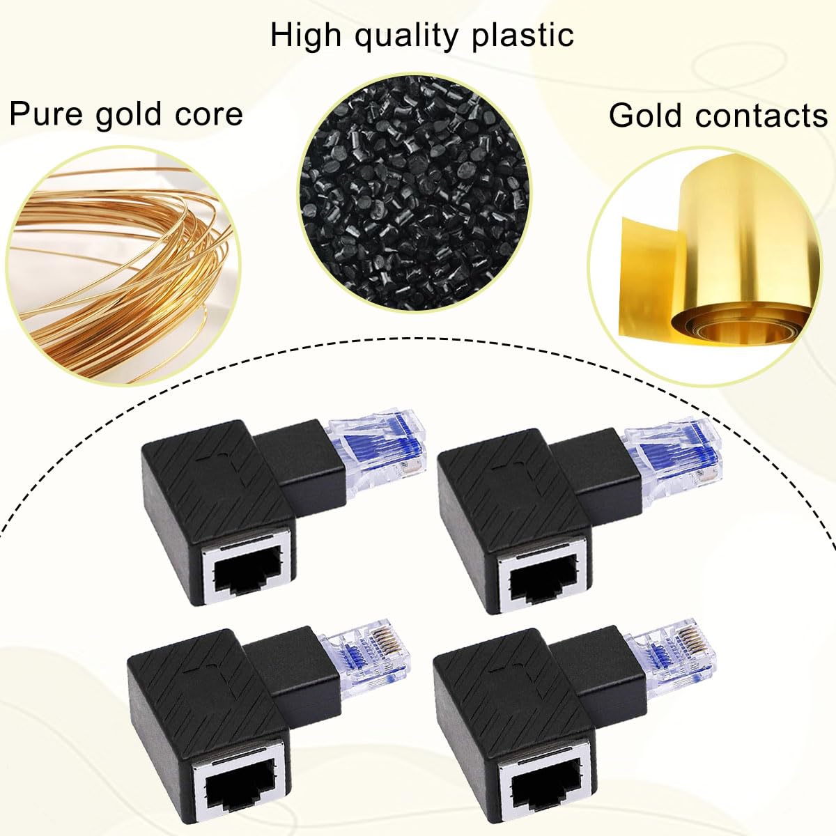 Router 4G Plus Cavo Lan CY Estensione Di Rete LAN Ethernet CAT6 Cat5e Maschio A Femmina 8P8C FTP STP UTP Adattatore 90 Gradi (angolo Basso Connettore Rj45 Sdoppiatore Cavo Ethernet - Foto 7