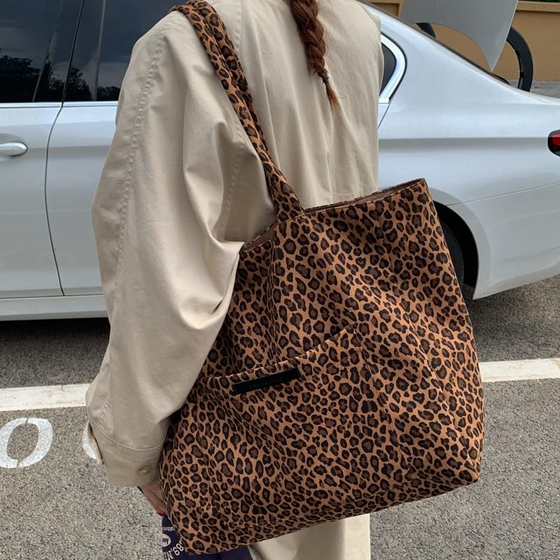 Bolso Tote Leopardo Oversize para Mujer miniatura 2