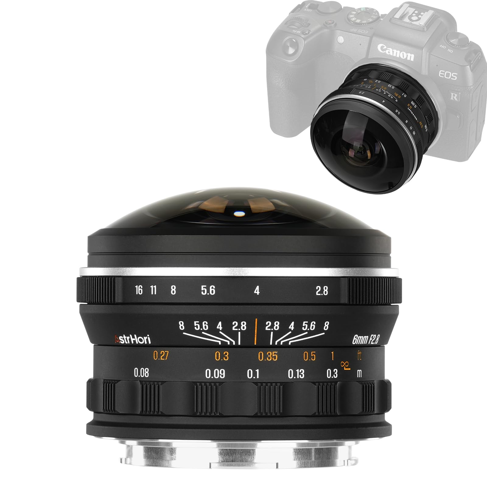 Amazon.co.jp: AstrHori 6mm F2.8 フルサイズレンズ 220°超広角