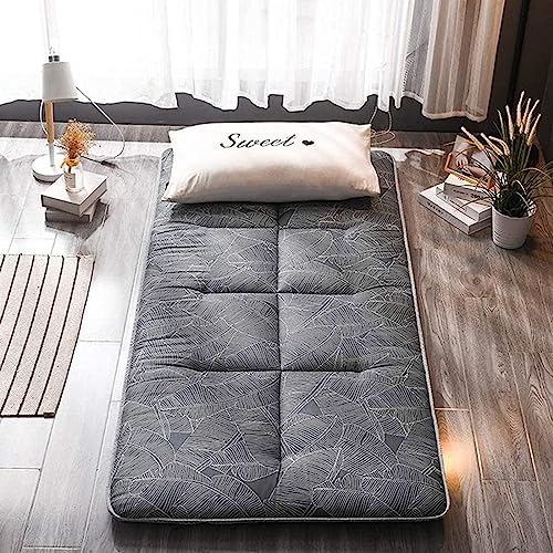 Colchón de futón japonés grueso – Colchón plegable para cama individual/matrimonial/Queen/King, ideal para camping y uso doméstico, cómodo colchón de muelles (color: 2 tamaños: individual 100 x 200 cm