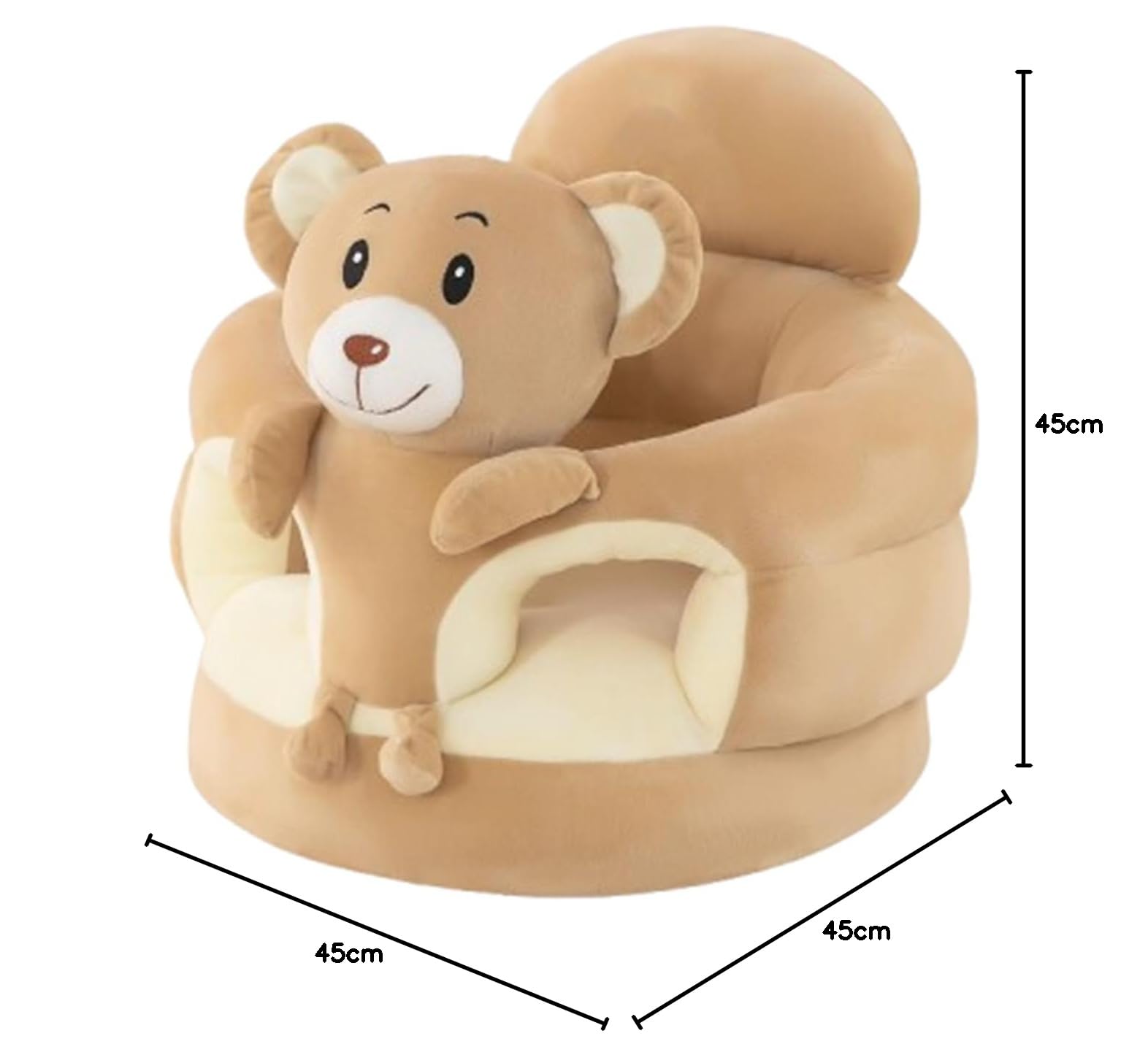 Baby Seat Sit up Chair Cartoon Animals Plush Sofa Chair Toddler Baby Learn to Sit up Sofa Play Durable Thickened Cartoon Design Sofa Seat for Newborns (7)