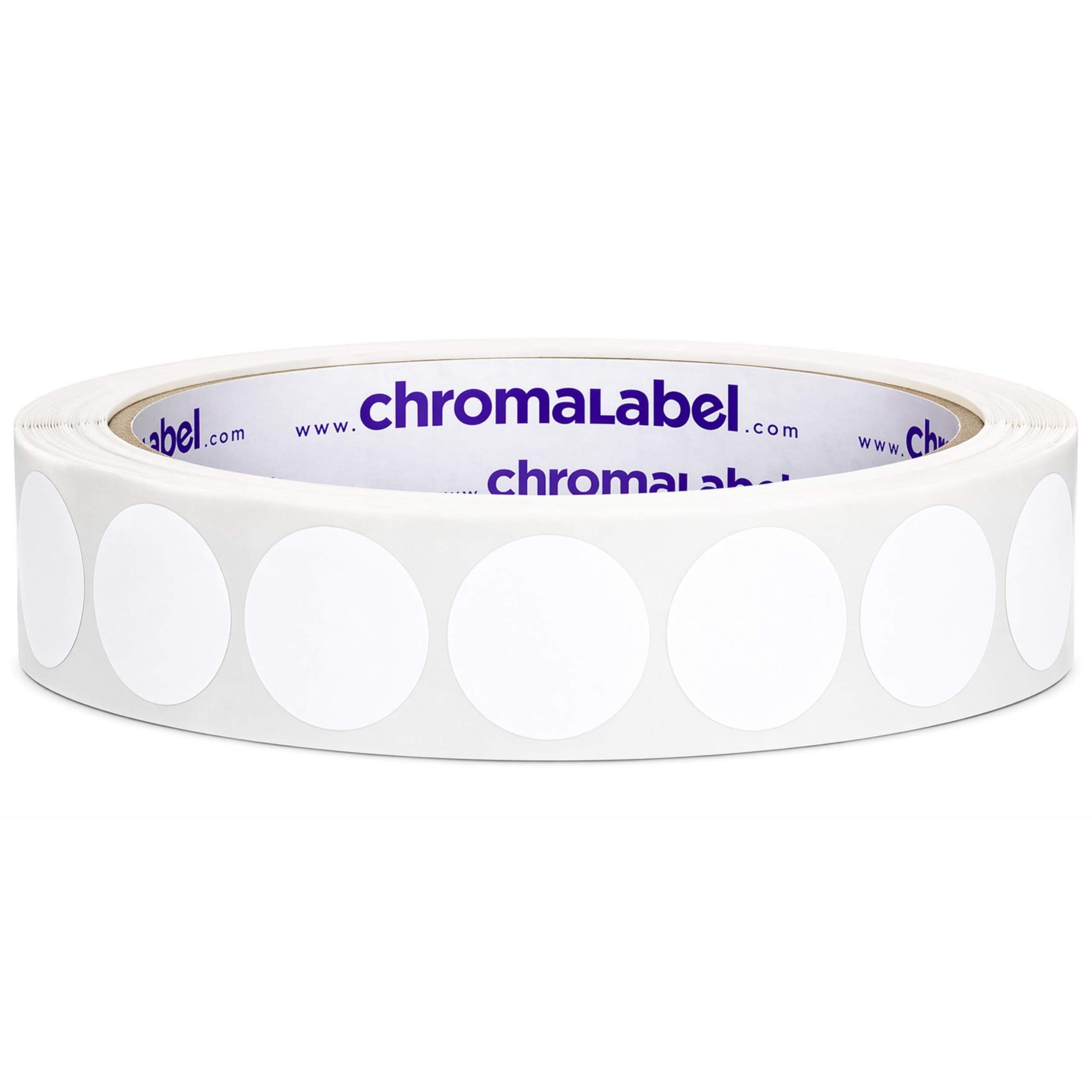 ChromaLabel 0.50 Inch Round Label Permanent Color Code Dot Stickers, 1000 Labels per Roll