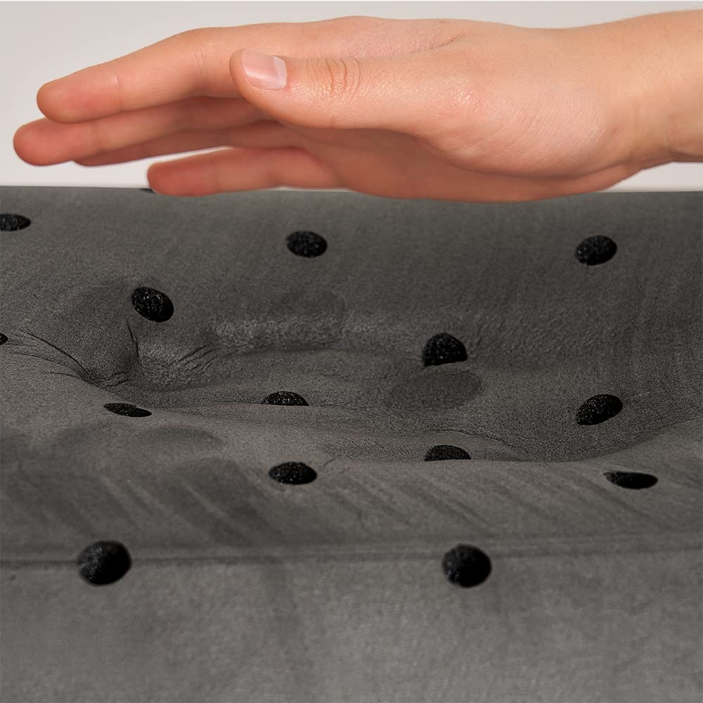 DECASATEXTIL®- Almohada viscoelástica para un Descanso de Calidad- Carbono Activo Natural, con núcleo viscoelástico Perforado de Alta Densidad, indeformable, hipoalergénica, Transpirable. (135cm)