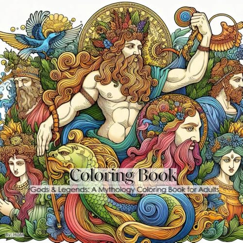 Gods & Legends: A Mythology Coloring Book for Adults