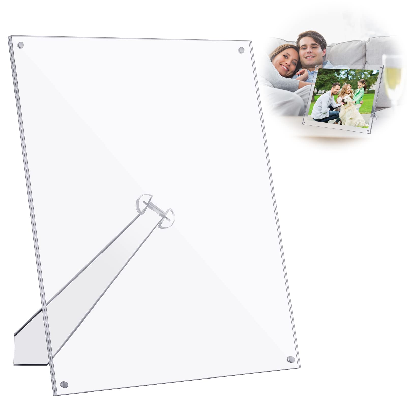 Buy 8.5 x 11 Inches Acrylic Picture Frame Clear Certificate Frame Plain