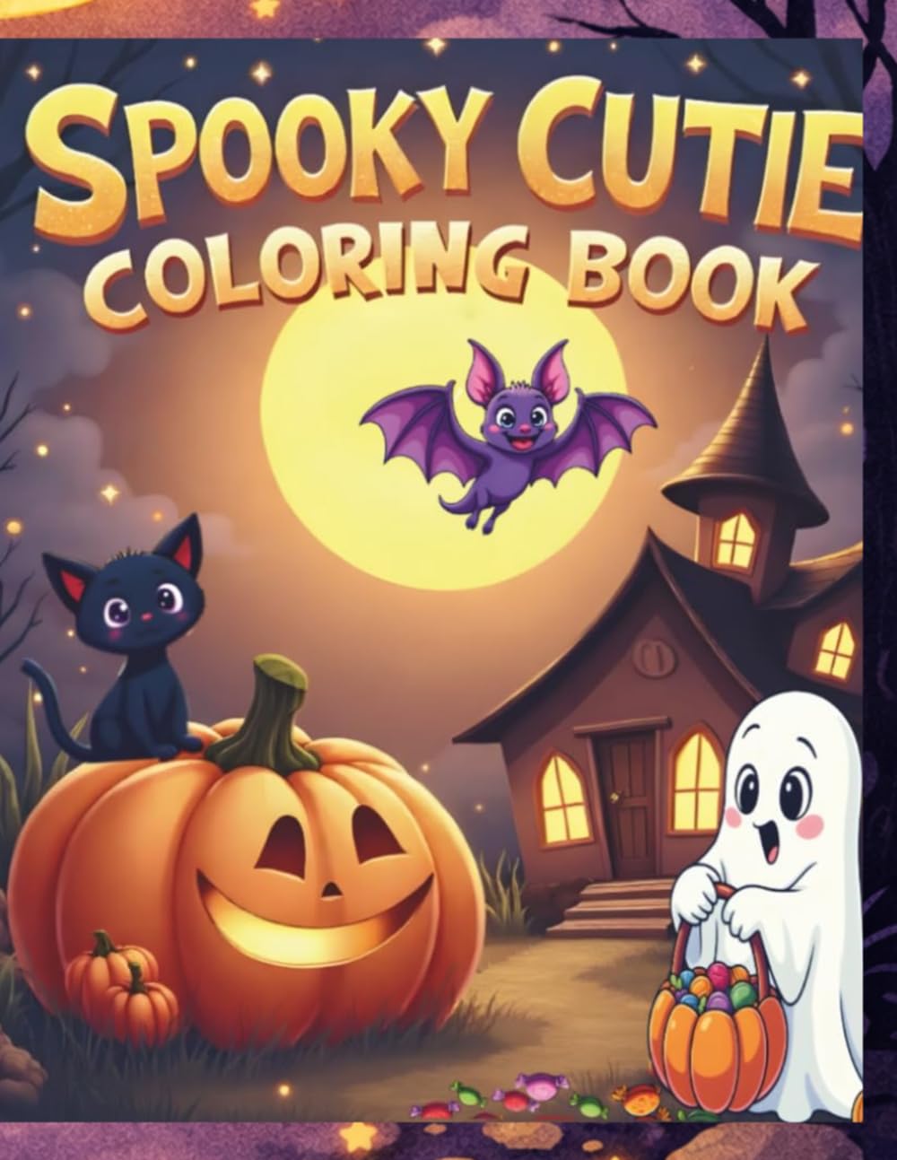 SPOOKY CUTIE COLORING BOOK: COLORING BOOK HALLOWEEN