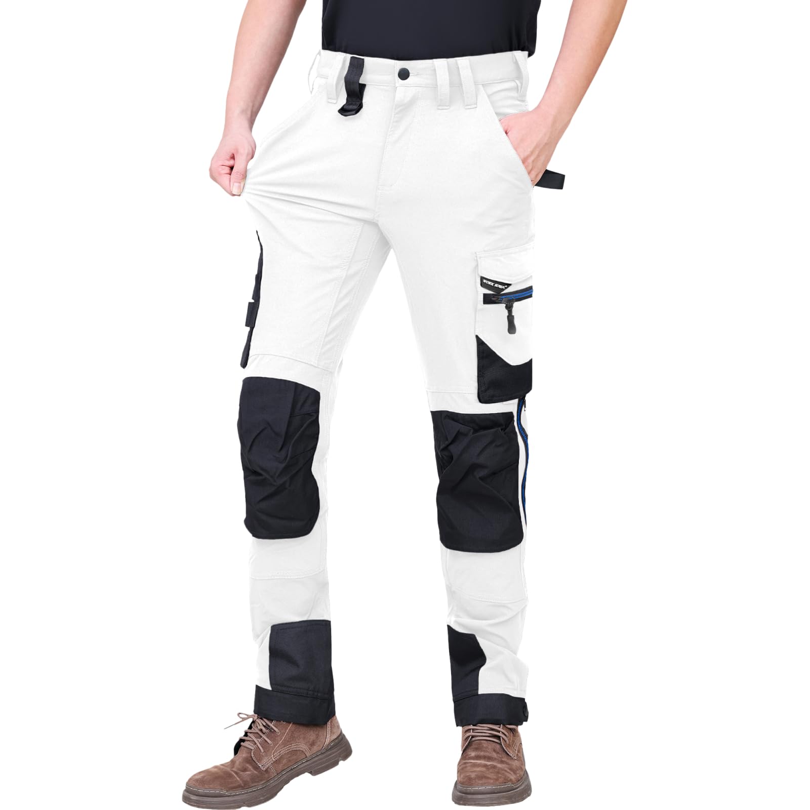 IGOLUMON Werkbroek voor heren, cargobroek, stretch fit, tactische