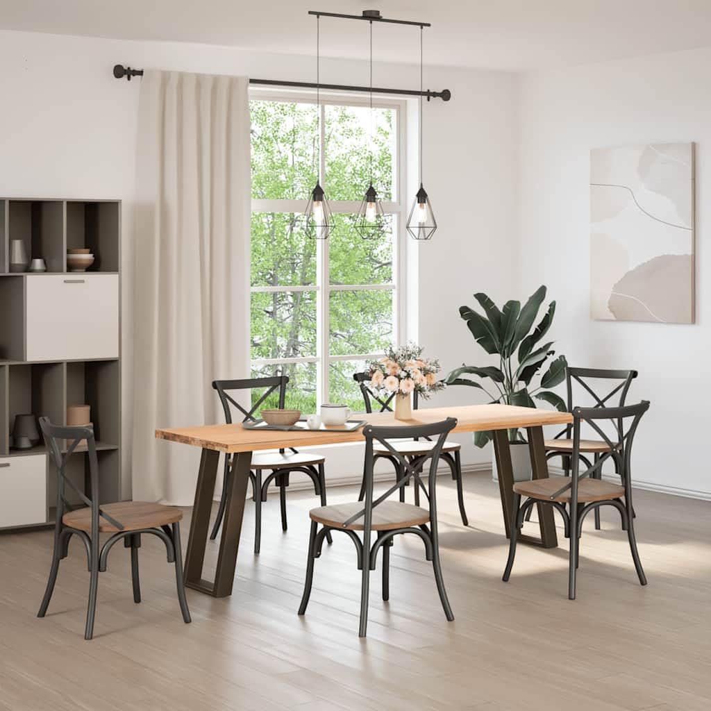 Nogi do konsoli stołowej 2 sztuki ze stali naturalnej 28 x 72-73 cm | Regulowane nóżki, 80 stopni nachylenia, wspornik narożny zapobiegający przewróceniu, śruby w zestawie