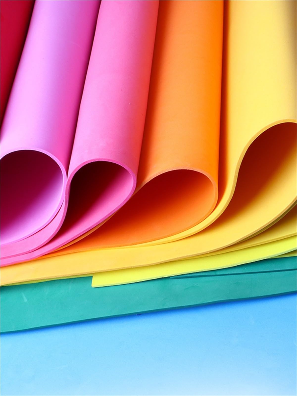 Arkusze rzemieślnicze z pianki EVA i papier gąbkowy, wszechstronny materiał do projektów DIY, scrapbookingu i sztuki, idealny dla dzieci i dorosłych, 23 x 30 cm, łącznie 12 arkuszy