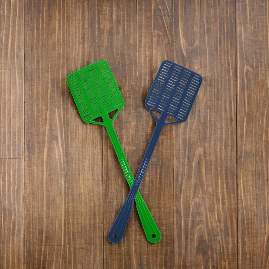 Plastic Cockroch, Bug,Small Insect Pest Control Fly Swatter Multicolor Pack of 2