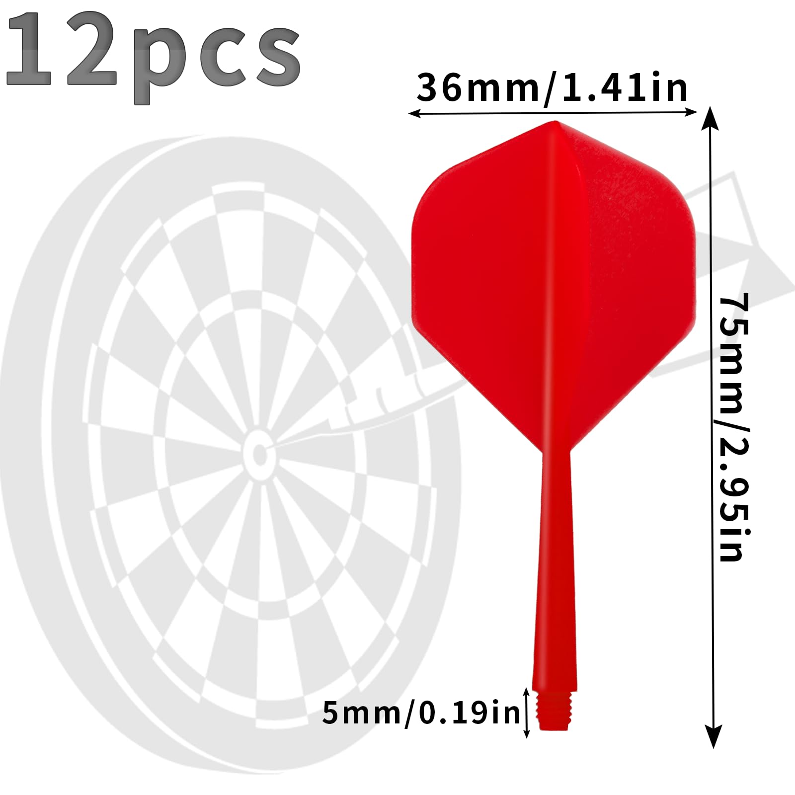 Trizand Dartpijlen set 12 stuks met kunststof tips en extra