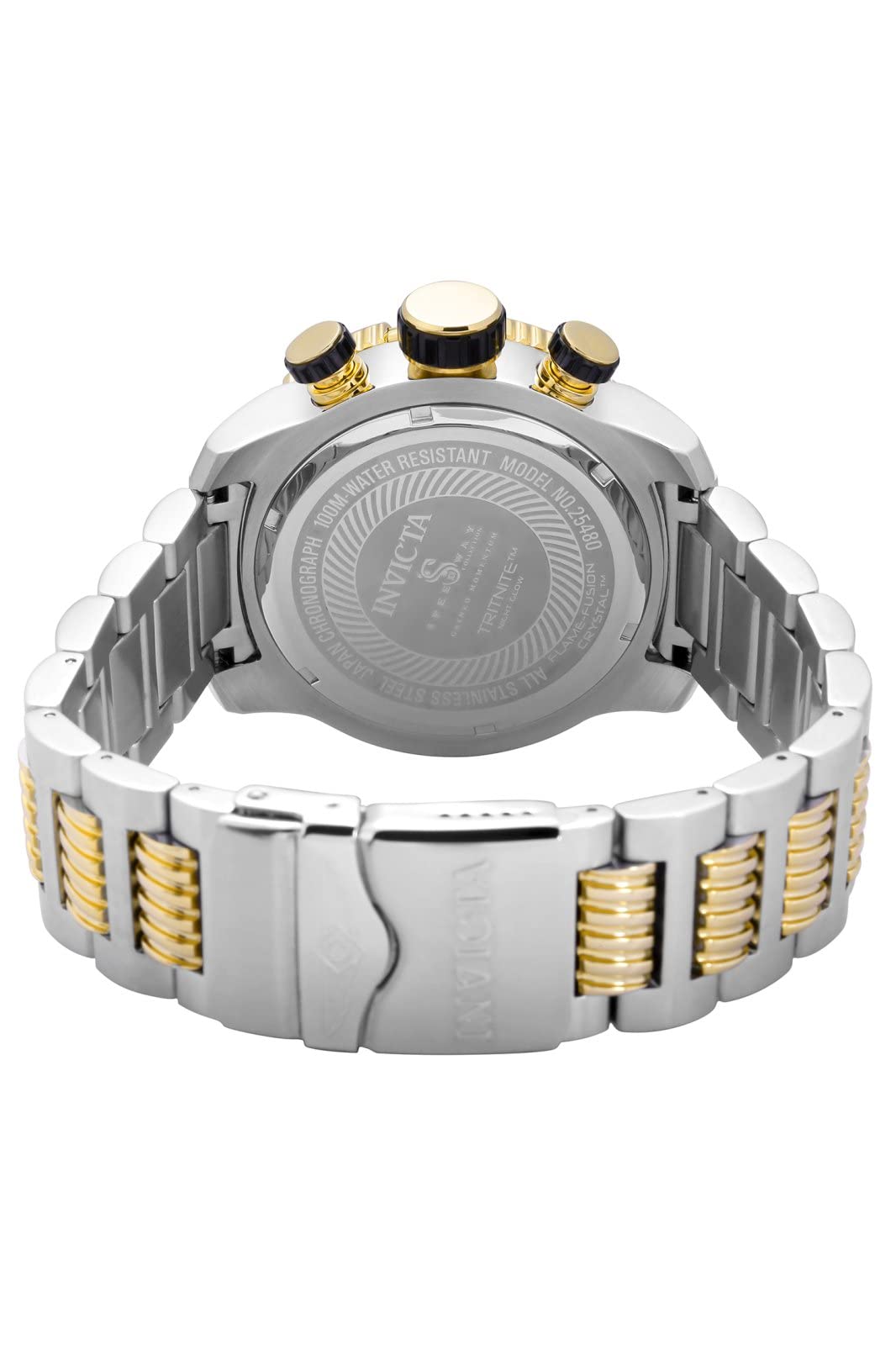 Invicta Men's 25480 Speedway Analog Display Quartz Two Tone Watch, Gold/Stainless Steel