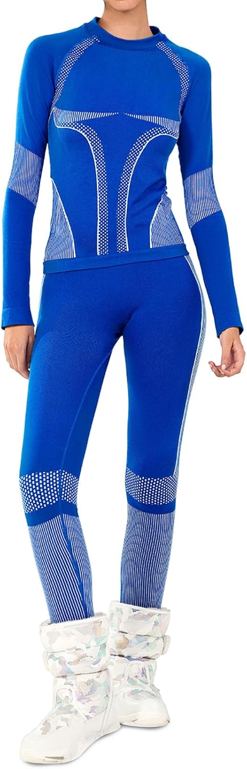 Yousify Women’s Thermal Long Johns & Long Sleeve Shirts for Winter Skiing