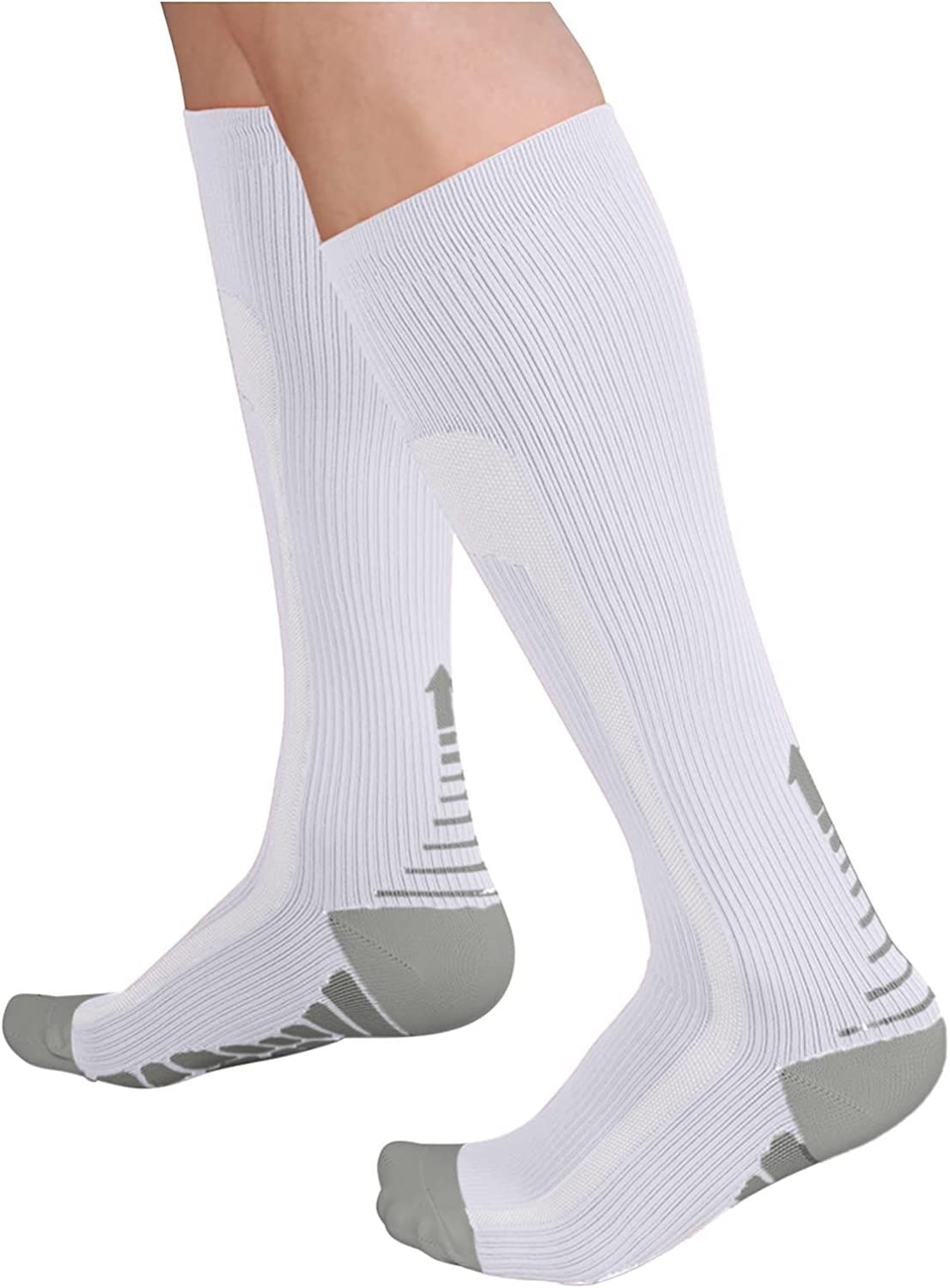 Skarpety Do Codziennego Noszenia Śmieszne Skarpetki Kolarstwo Bieganie Outdoor Wysokie Skarpety Moda Casual Wygodne Skarpety Sportowe Unisex(White,19 inches)
