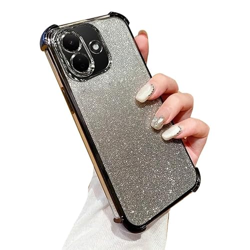 KOOLRIVER�E�݊��i Redmi Note 17 5G �Ή� �P�[�X �N���A �����K���X�t�� �����Y�J�o�[�t�� ���b�L TPU ���� ���炫�� �p �ی� ������ �������(�u���b�N) [���s�A���i]