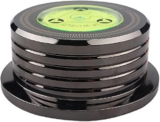 estabilizador de gravação,mewmewcat Estabilizador de peso de registro 50Hz nível de bolha, detecção de velocidade, plataforma giratória grampo de estabilizador de disco LP para gravador de vinil,Peso